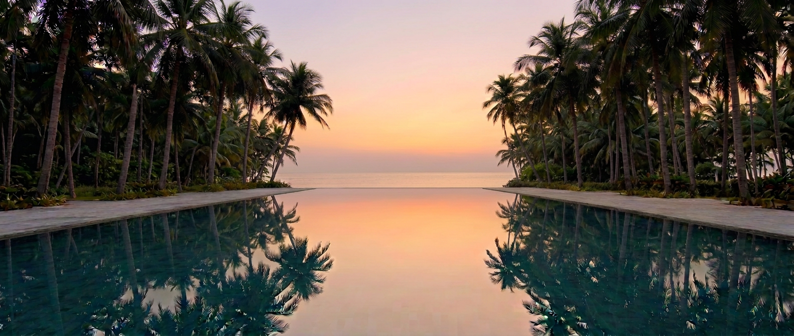 Sri Lanka retreat at golden hour